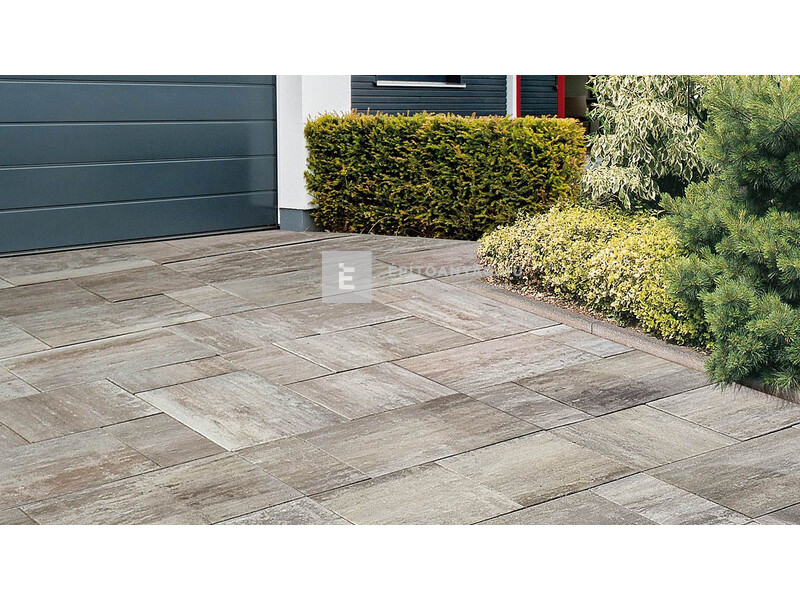 Semmelrock Citytop Grande Kombi térkő grafit-terra 6 cm