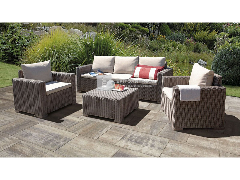 Semmelrock Citytop Grande Kombi térkő grafit-terra 6 cm