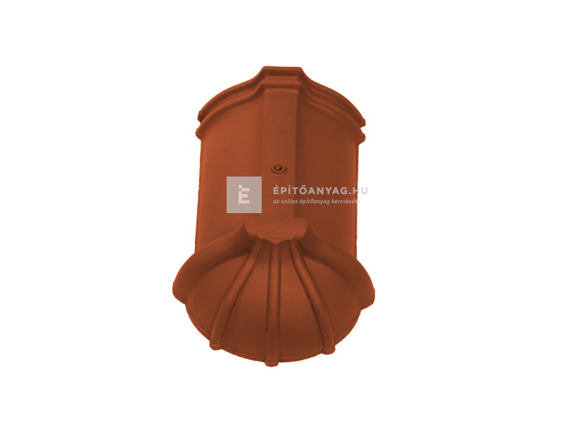 Tondach hornyolt kezdő gerinccserép Natur téglavörös (rögzítőcsavarral)