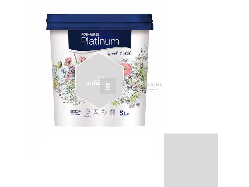 Poli-Farbe Platinum Beltéri falfesték L30 lisztes üröm 5 l