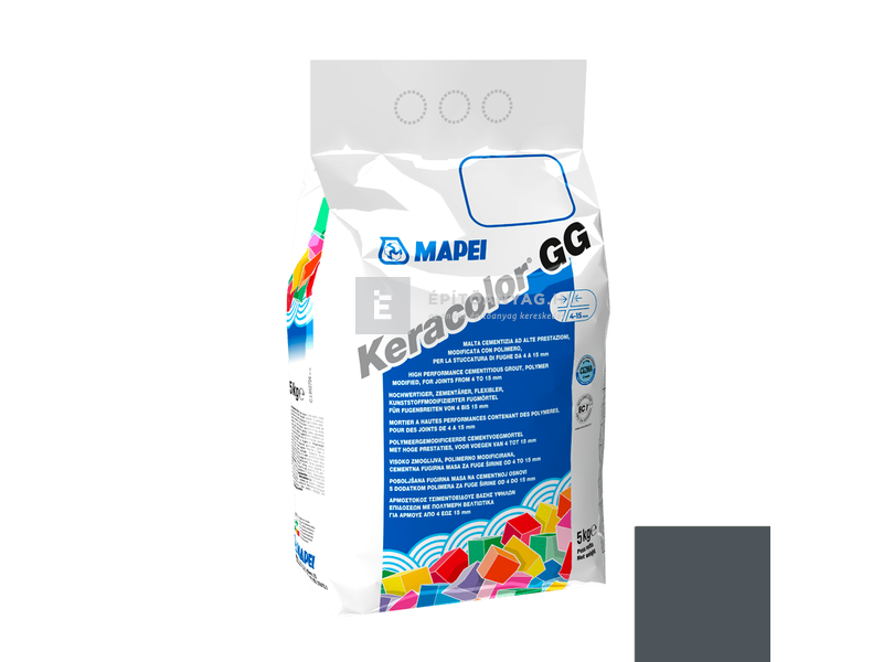 Mapei Keracolor GG fugázó 114 antracit 5 kg