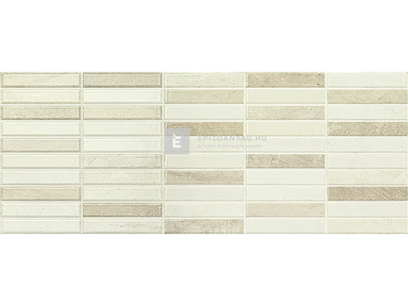 Ragno Grace bianco mosaico fényes 20x50 dekor falicsempe, 00R4DJ14 1,4 m2/cs