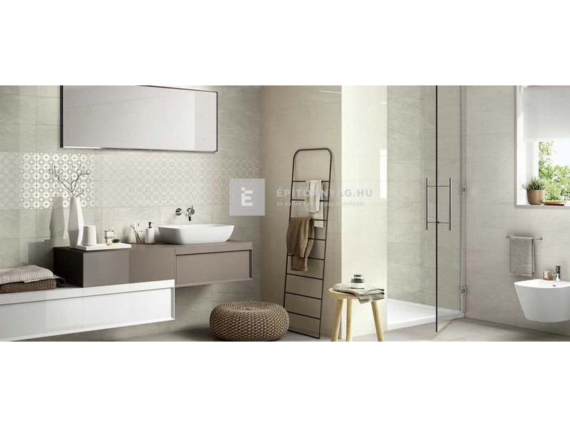 Ragno Grace Bianco dekor fali csempe, bézs 20x50 cm