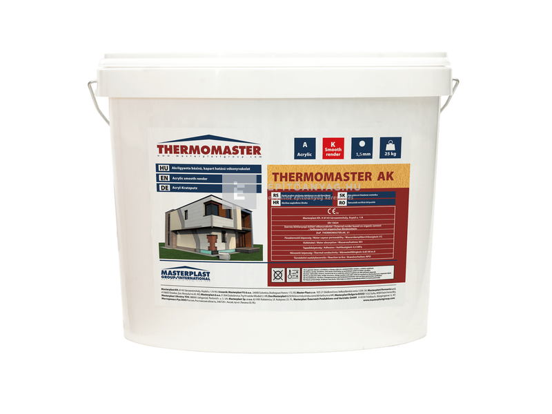 MP Thermomaster Akril vékonyvakolat, kapart 1,5 mm 25 kg