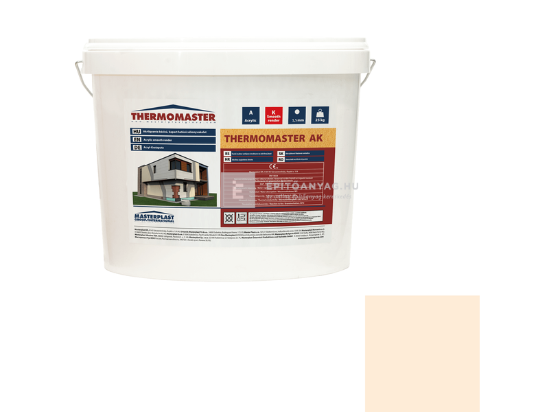 MP Thermomaster Akril vékonyvakolat, kapart 1,5 mm 03-F, 25 kg
