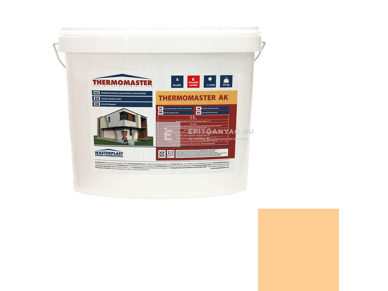 MP Thermomaster Akril vékonyvakolat, kapart 1,5 mm 05-D, 25 kg