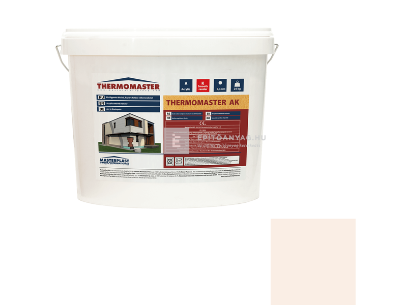 MP Thermomaster Akril vékonyvakolat, kapart 1,5 mm 08-F, 25 kg