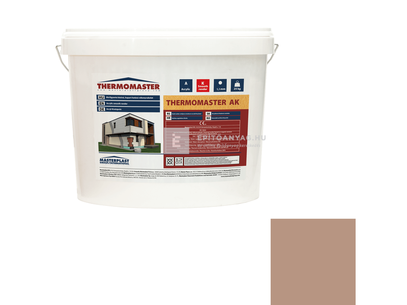 MP Thermomaster Akril vékonyvakolat, kapart 1,5 mm 09-C, 25 kg