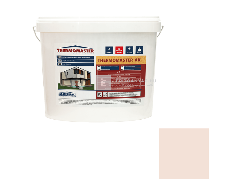 MP Thermomaster Akril vékonyvakolat, kapart 1,5 mm 09-F, 25 kg