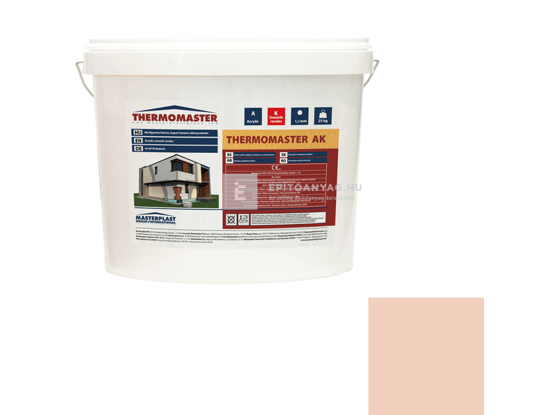 MP Thermomaster Akril vékonyvakolat, kapart 1,5 mm 12-E, 25 kg