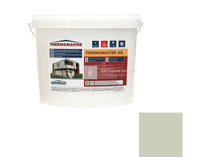 MP Thermomaster Akril vékonyvakolat, kapart 1,5 mm 42-D, 25 kg