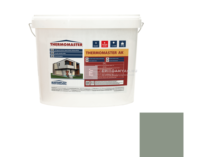 MP Thermomaster Akril vékonyvakolat, kapart 1,5 mm 43-C, 25 kg