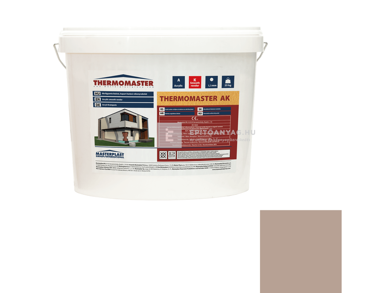 MP Thermomaster Akril vékonyvakolat, kapart 1,5 mm 44-C, 25 kg