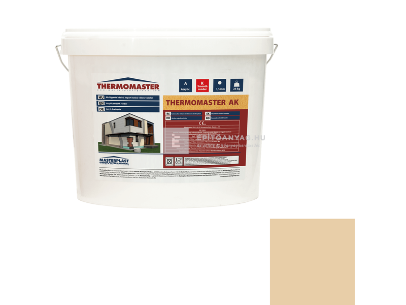 MP Thermomaster Akril vékonyvakolat, kapart 1,5 mm 48-D, 25 kg