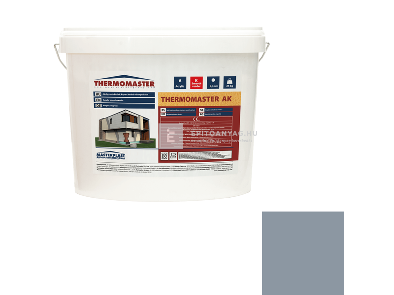 MP Thermomaster Akril vékonyvakolat, kapart 1,5 mm 50-D, 25 kg