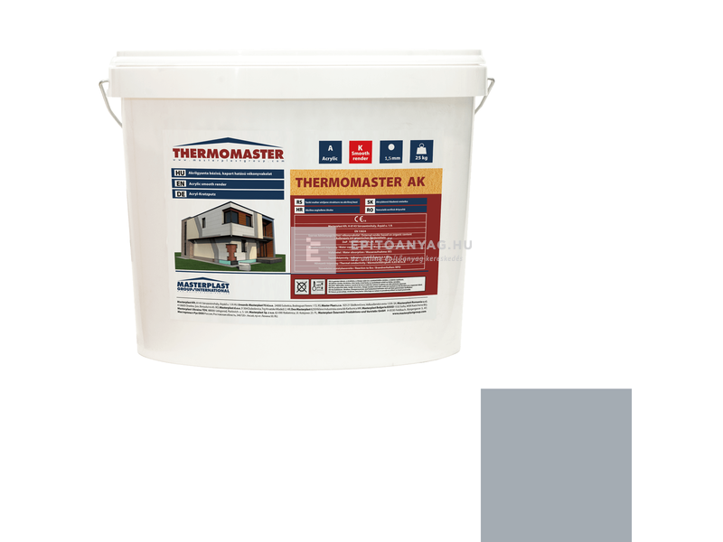 MP Thermomaster Akril vékonyvakolat, kapart 1,5 mm 50-E, 25 kg