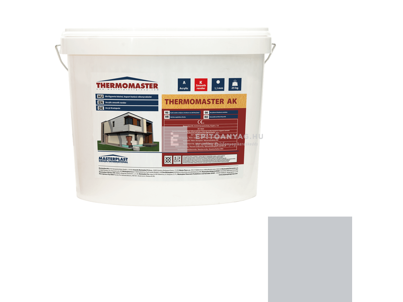 MP Thermomaster Akril vékonyvakolat, kapart 1,5 mm 50-F, 25 kg
