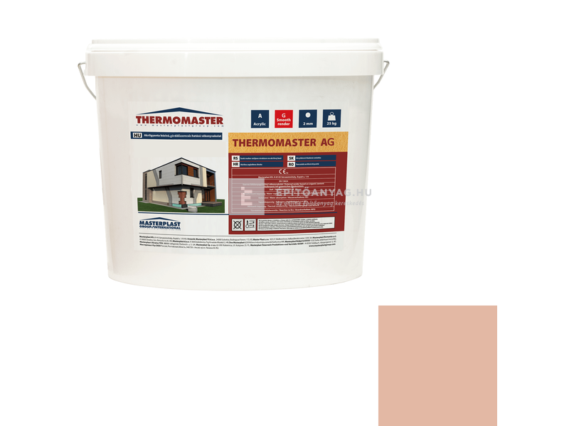 MP Thermomaster Akril vékonyvakolat, gördülőszemcsés 2 mm 12-D, 25 kg