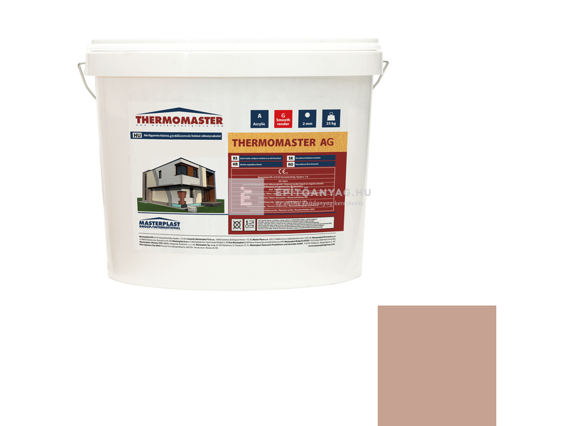 MP Thermomaster Akril vékonyvakolat, gördülőszemcsés 2 mm 13-C, 25 kg