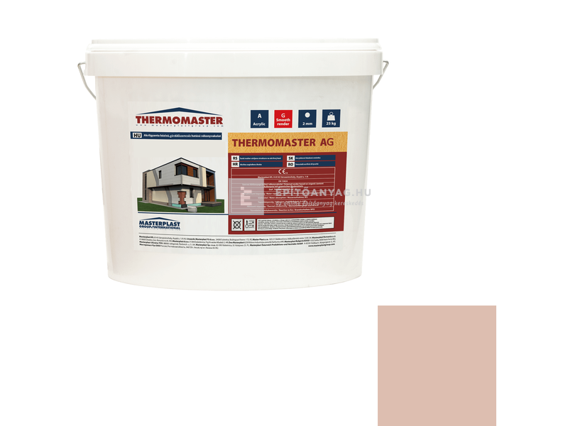 MP Thermomaster Akril vékonyvakolat, gördülőszemcsés 2 mm 13-D, 25 kg