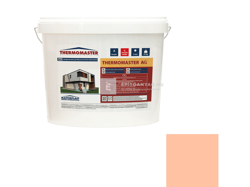 MP Thermomaster Akril vékonyvakolat, gördülőszemcsés 2 mm 15-D, 25 kg