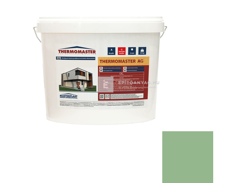 MP Thermomaster Akril vékonyvakolat, gördülőszemcsés 2 mm 40-C, 25 kg
