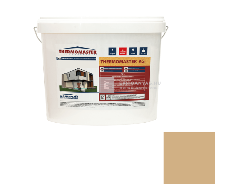 MP Thermomaster Akril vékonyvakolat, gördülőszemcsés 2 mm 47-C, 25 kg
