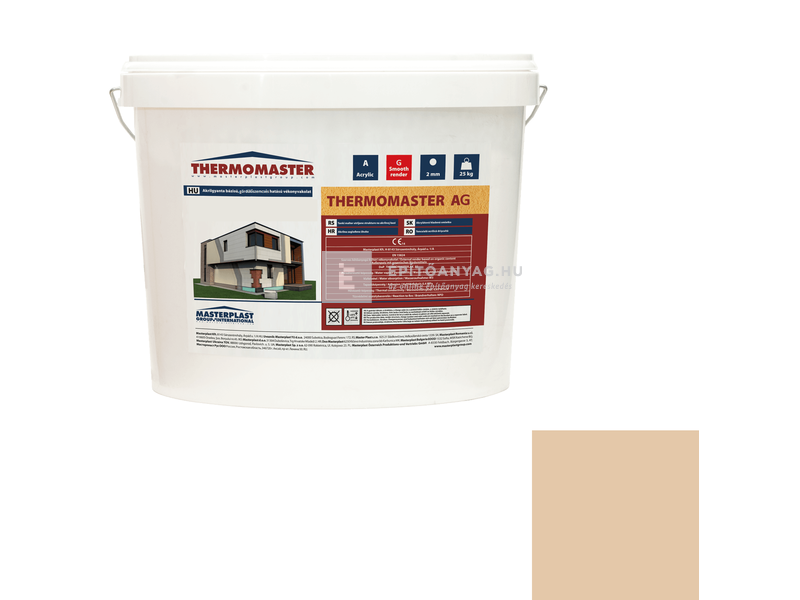 MP Thermomaster Akril vékonyvakolat, gördülőszemcsés 2 mm 47-D, 25 kg