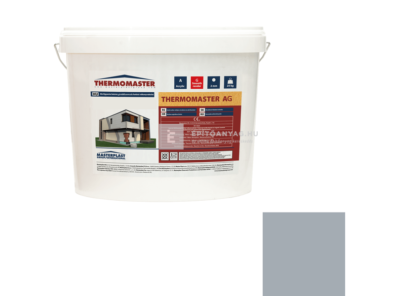 MP Thermomaster Akril vékonyvakolat, gördülőszemcsés 2 mm 50-E, 25 kg