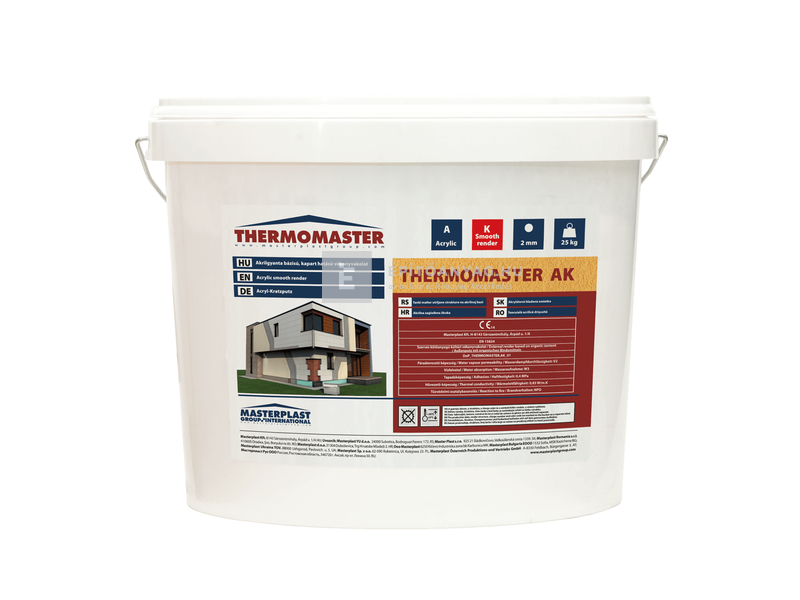 MP Thermomaster Akril vékonyvakolat, kapart 2 mm, 25 kg