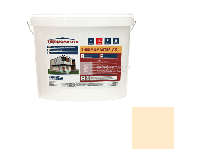 MP Thermomaster Akril vékonyvakolat, kapart 2 mm 01-F, 25 kg