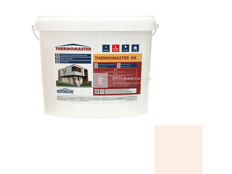 MP Thermomaster Akril vékonyvakolat, kapart 2 mm 08-F, 25 kg