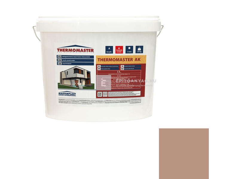 MP Thermomaster Akril vékonyvakolat, kapart 2 mm 09-C, 25 kg