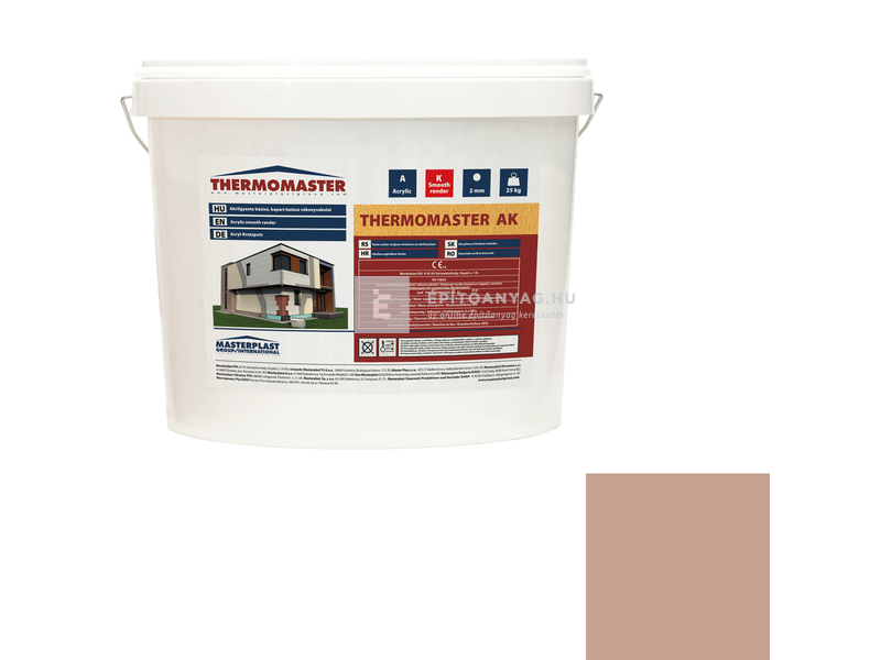 MP Thermomaster Akril vékonyvakolat, kapart 2 mm 13-C, 25 kg