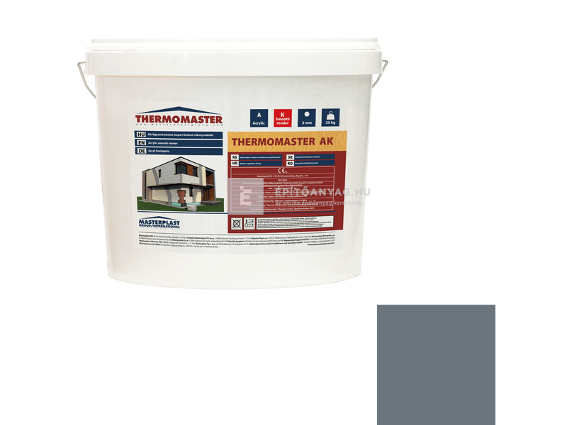 MP Thermomaster Akril vékonyvakolat, kapart 2 mm 50-C, 25 kg