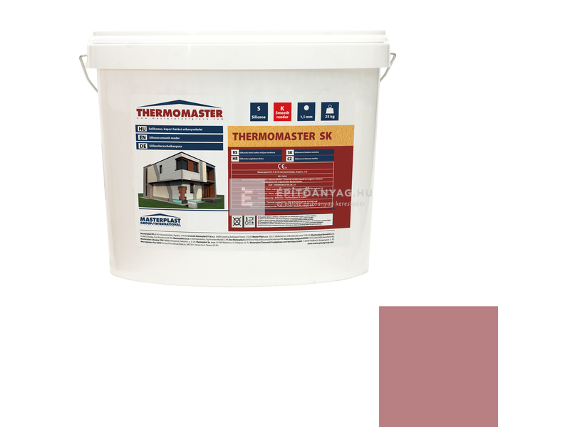 Masterplast Thermomaster szilikon vékonyvakolat, kapart 1,5 mm 25-C 25 kg