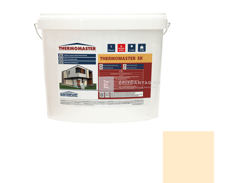 MP Thermomaster Szilikon vékonyvakolat, kapart 1,5 mm 01-F, 25 kg
