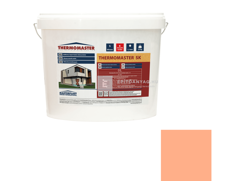 MP Thermomaster Szilikon vékonyvakolat, kapart 1,5 mm 15-C, 25 kg