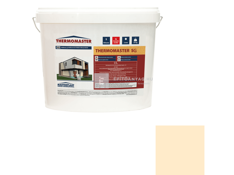 MP Thermomaster Szilikon vékonyvakolat, gördülőszemcsés 2 mm 01-F, 25 kg