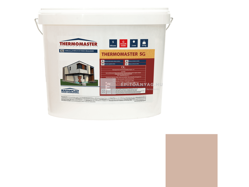 MP Thermomaster Szilikon vékonyvakolat, gördülőszemcsés 2 mm 09-D, 25 kg