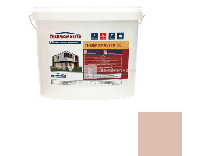 MP Thermomaster Szilikon vékonyvakolat, gördülőszemcsés 2 mm 13-D, 25 kg