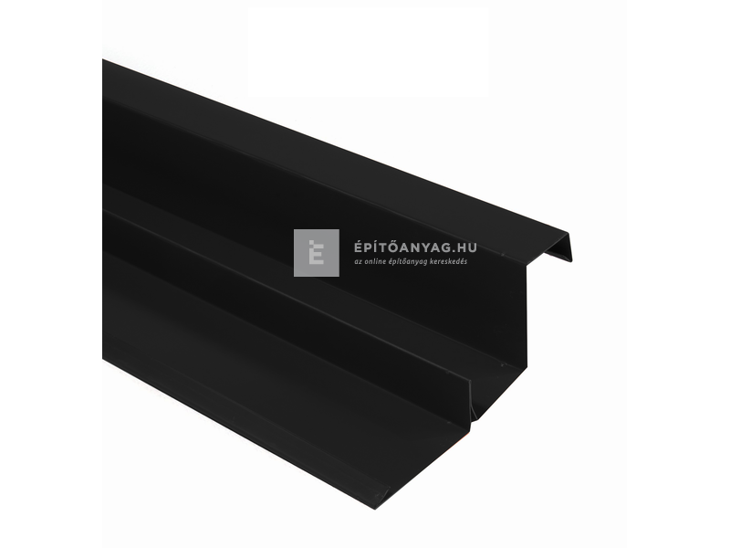 Terrán oromszegély acél fekete 2 m