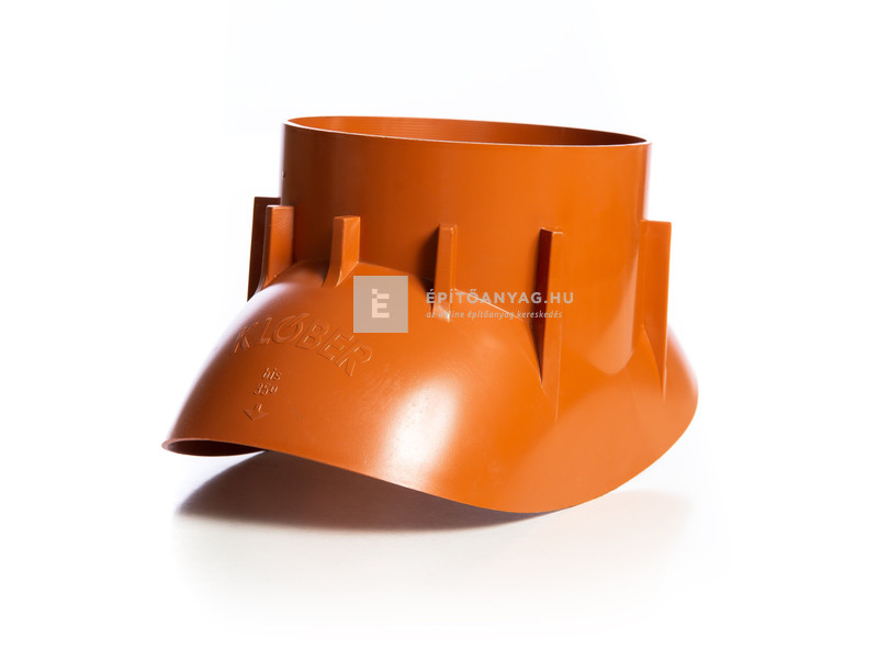 Klöber gázcső átvezető adapter 70/110 mm téglavörös