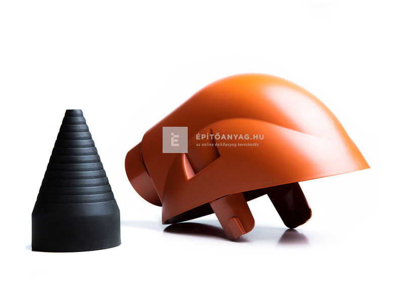 Klöber szolár kivezető elem DN100 téglavörös