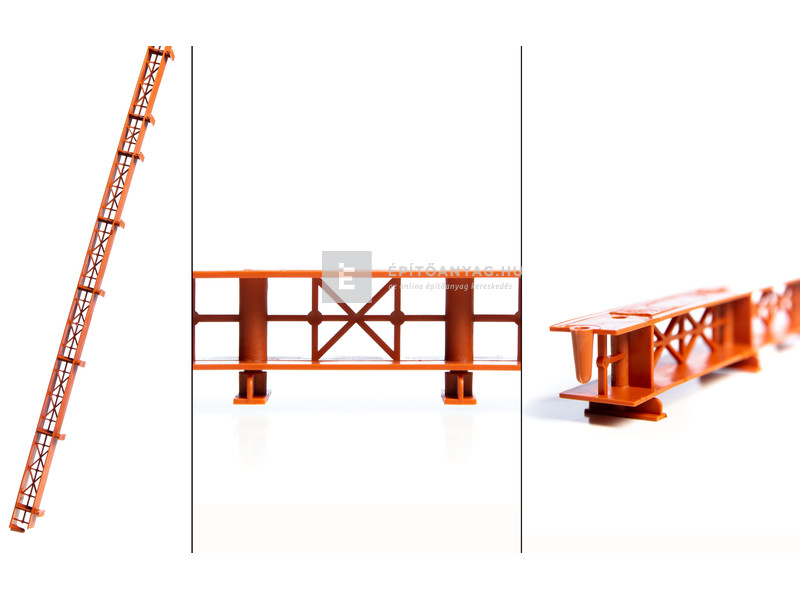 Ereszszellőző léc téglavörös 1 m