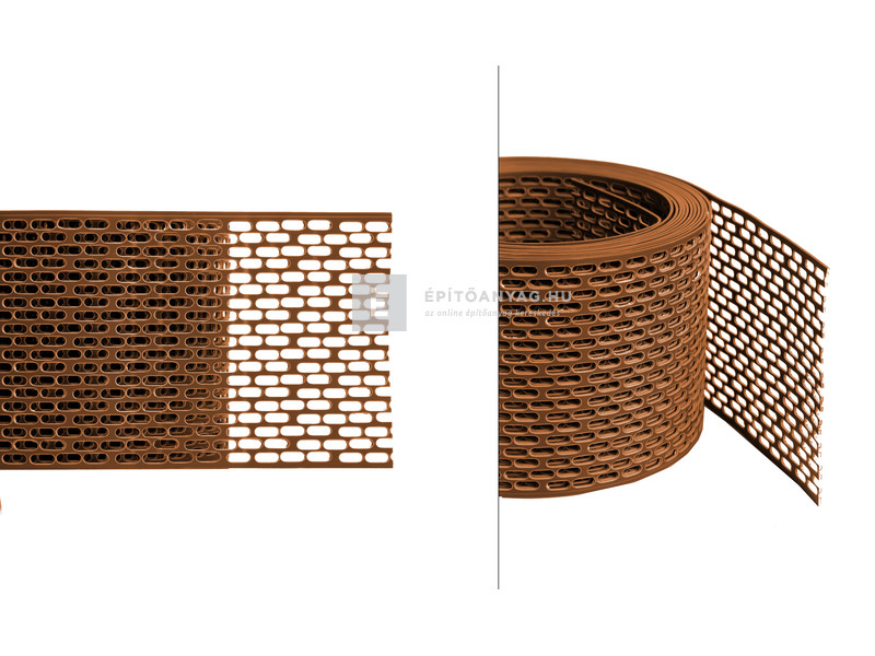 Ereszszellőző szalag barna 10 cm x 5 m