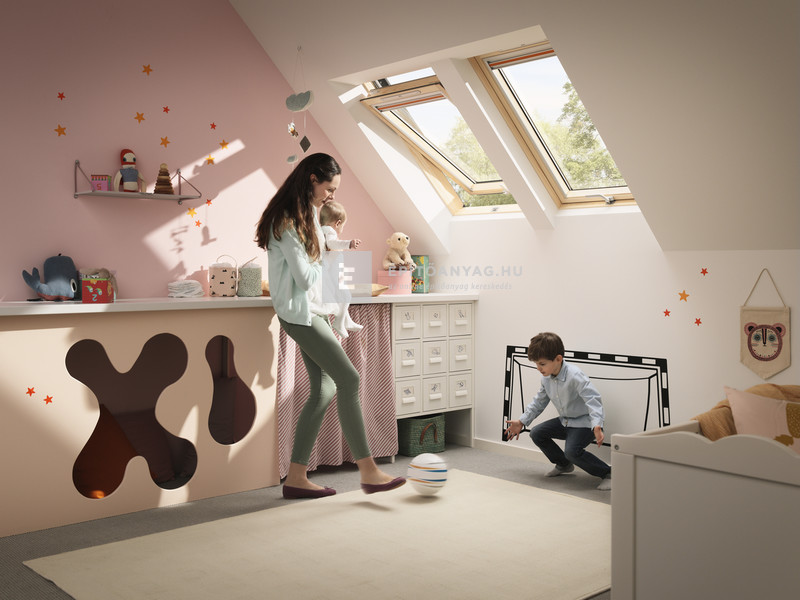 Velux GLL MK10 1061B Standard Plus ablak alsó kilinccsel, háromrétegű üveggel 78x160 cm