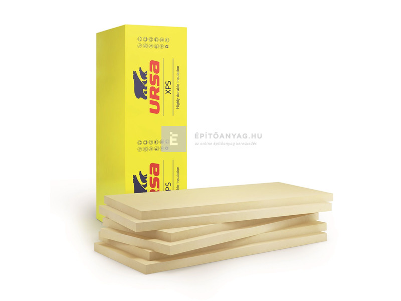 Ursa XPS N-III-L Extrudált hőszigetelő lemez, sima felület lépcsős él 120x600x1250 mm