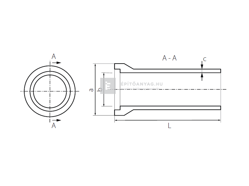 KK Kavics Atlasz TO Tokos betoncső 30x100 cm