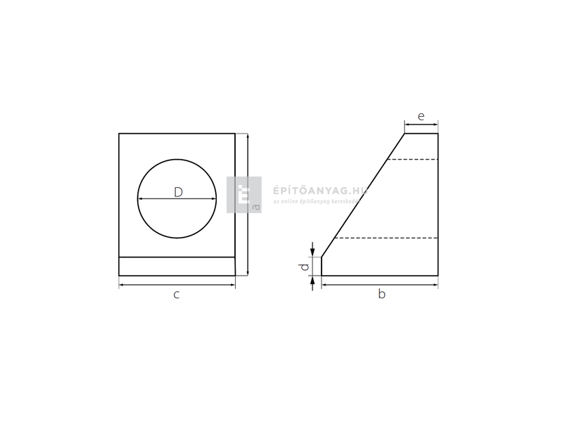 KK Kavics Atlasz Áteresz előfej d=50 cm